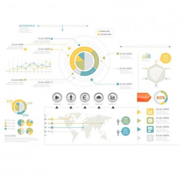 infographic vector Mida los resultados